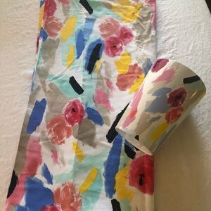 Like new Kate Spade Paintball Shower Curtain and Wastebasket